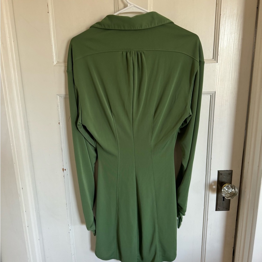 Cinq a Sept green Arden Ruched dress size small - Picture 7 of 11